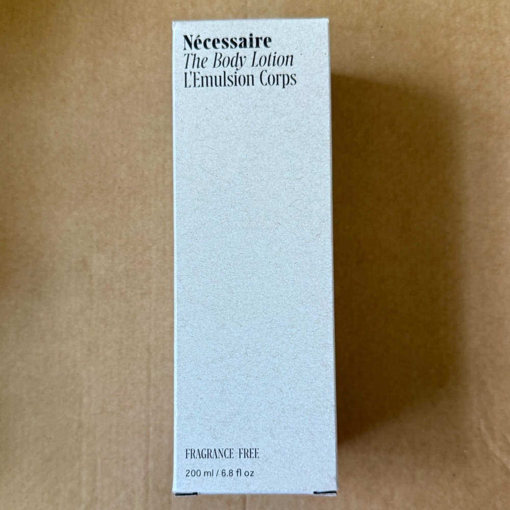 BNIB Nécessaire The Body Lotion - Fragrance-Free Cream